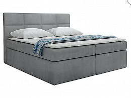 TYP57 boxspring ágyneműtartós kárpitozott bonellrugós matracos franciaágy 180x200