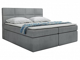TYP57 boxspring ágyneműtartós kárpitozott bonellrugós matracos franciaágy 160x200