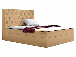 TYP56 boxspring ágyneműtartós kárpitozott bonellrugós matracos franciaágy 160x200