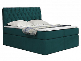 TYP58 boxspring ágyneműtartós kárpitozott bonellrugós matracos franciaágy 180x200
