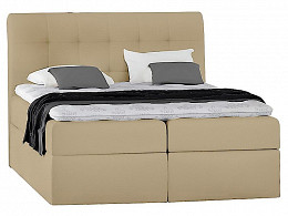 TYP50 boxspring ágyneműtartós kárpitozott rugós matracos franciaágy 160x200