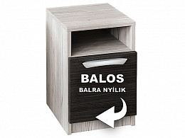 DBA éjjeliszekrény, balos