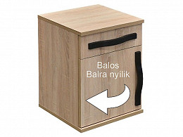 DBL éjjeliszekrény, balos