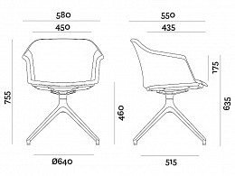 ARPF 4 db tárgyaló fotel