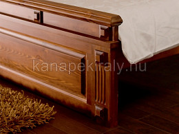 CLNA-140 antikolt tömör fenyő ágykeret ágyráccsal 140x200