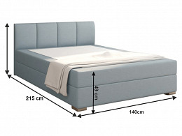 RIA-140 kárpitozott boxspring ágy 140x200