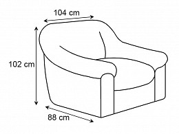 Sidney 3-1-1 ágyazható szövet ülőgarnitúra