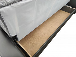 Milano Bis ágyneműtartós ággyá kinyitható rugós kanapé, barna