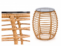 BRR rattan dohányzóasztal