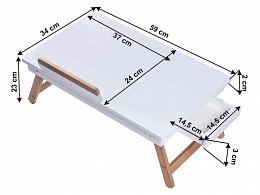 MELT-59 laptopasztal notebook asztal, 59 cm