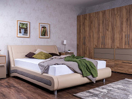Brooklyn relax zónás ágyneműtartós szövet franciaágy 160x200