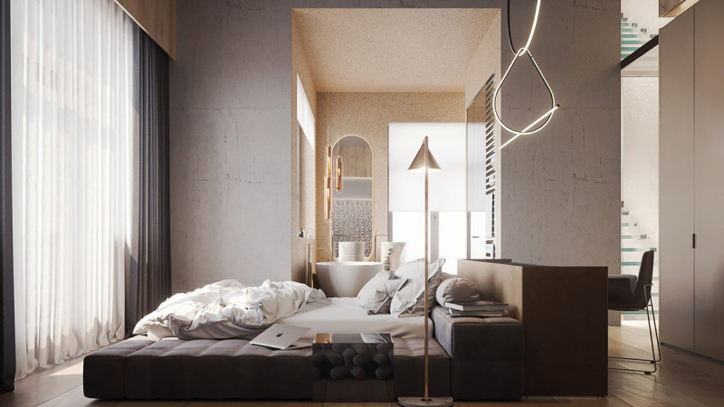 200 m2 luxus egy felhőkarcolóban, 4 szinten