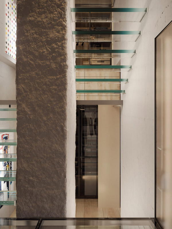 200 m2 luxus egy felhőkarcolóban, 4 szinten