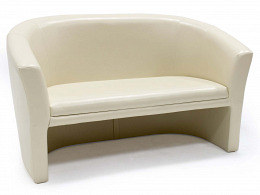 Bibo 2 személyes karfás kagyló kanapé - Beige