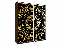 ISAR-160 tolóajtós gardróbszekrény 160 cm, mandala
