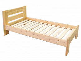 NBS-90 tömör borovi fenyő ágykeret 90x200