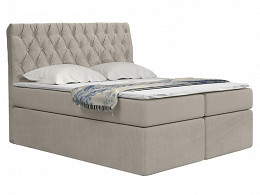 TYP58 boxspring ágyneműtartós kárpitozott bonellrugós matracos franciaágy 180x200