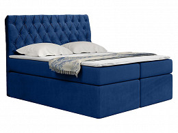 TYP58 boxspring ágyneműtartós kárpitozott bonellrugós matracos franciaágy 140x200