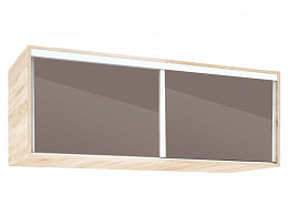 FKS-160 magasfényű tolóajtós gardróbszekrény felső magasító, 160 cm