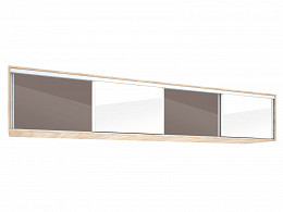 FKS-318 magasfényű tolóajtós gardróbszekrény felső magasító, 318 cm