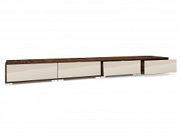 FKS-318 magasfényű fiókos gardróbszekrény alsó magasító, 318 cm