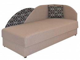 Nina saroktámlás ágyneműtartós bonellrugós heverő, 88x190, jobbos