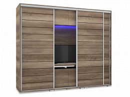 PRT-239 TV-s tolóajtós gardróbszekrény 239 cm