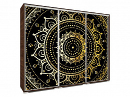ISAR-239 tolóajtós gardróbszekrény 239 cm, mandala