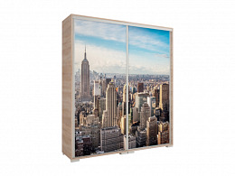 ISV-160 tolóajtós gardróbszekrény 160 cm, New York