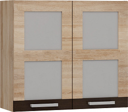 Polo W80PN felső 80 cm széles 2-ajtós üveges konyhaszekrény elem