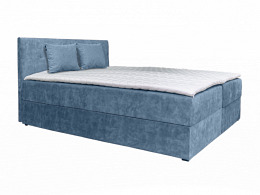 Atos boxspring ágyneműtartós kárpitozott bonellrugós matracos franciaágy 160x200