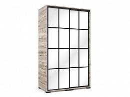 Rock 2 tükrös tolóajtós gardróbszekrény 120 cm