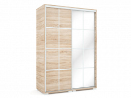 Rock 1 tükrös tolóajtós gardróbszekrény 140 cm