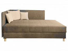 Triest ágyneműtartós relax bonellrugós heverő 120x200 barna, balos