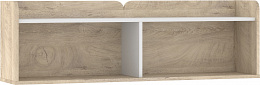 Dolce fali polc D - Endgrain tölgy - Fehér