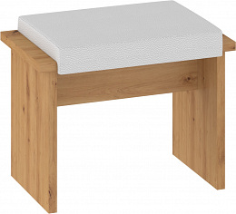 Bond pad kicsi - Artisan tölgy - Fehér huzat