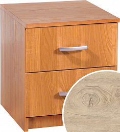 Éjjeliszekrény 2 fiók K-4022S - Endgrain tölgy