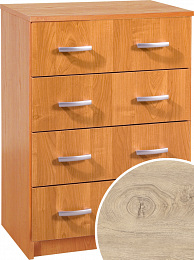 Komód 4 fiók K-6044S - Endgrain tölgy