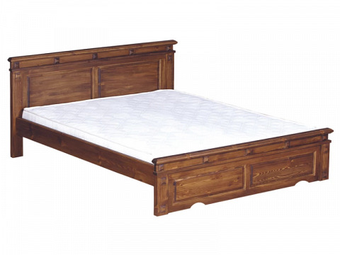 CLNA-140 antikolt tömör fenyő ágykeret ágyráccsal 140x200
