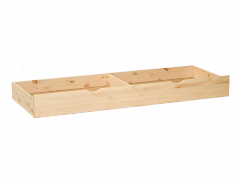 NTRA-011 lakkozott tömör fenyő teljes méretű ágyneműtartó fiók