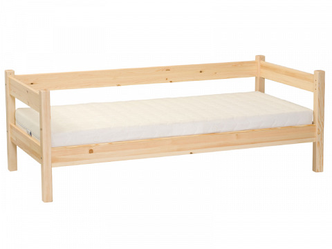 GKRT-90 lakkozott tömör fenyő ágykeret 90x200