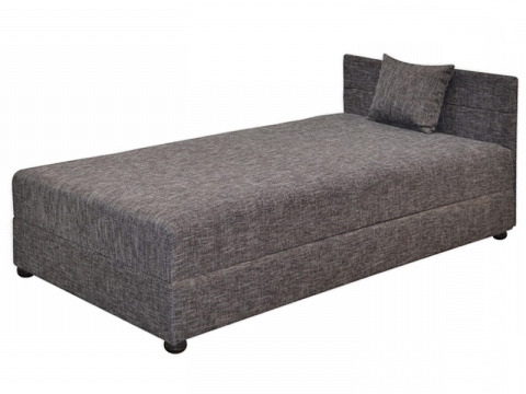 Lilla ágyneműtartós bonellrugós heverő 100x208, jobbos