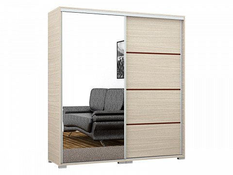 BRN-180 tükrös gardróbszekrény 180 cm