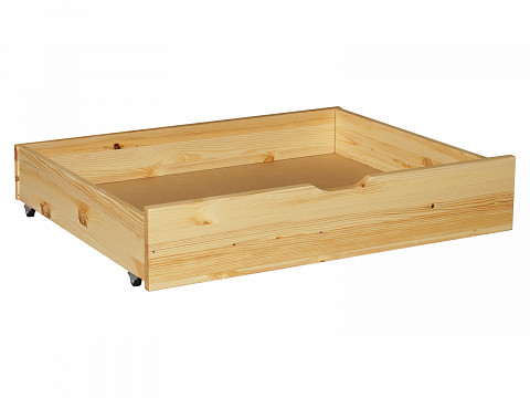 GNT-100 1 m-es 20 cm magas görgős fenyő ágyneműtartó