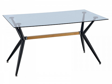 FNLY-140 fix üveg étkezőasztal, 140 cm