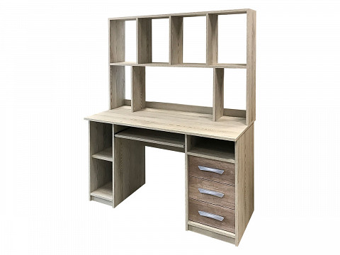 DBA-138 felépítményes számítógépasztal, 138 cm