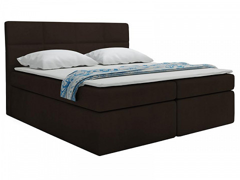 TYP57 boxspring ágyneműtartós kárpitozott bonellrugós matracos franciaágy 160x200