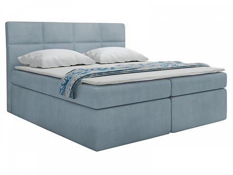 TYP57 boxspring ágyneműtartós kárpitozott bonellrugós matracos franciaágy 180x200