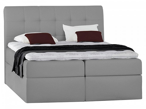 TYP50 boxspring ágyneműtartós kárpitozott bonellrugós matracos franciaágy 180x200