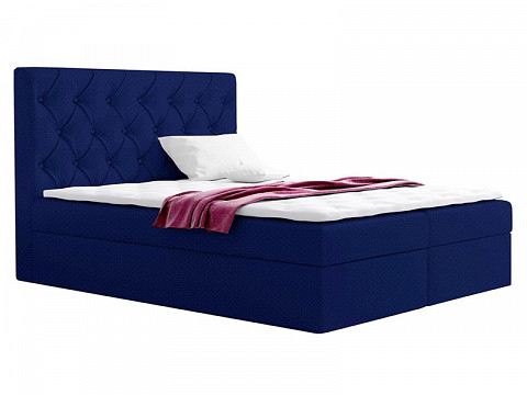TYP56 boxspring ágyneműtartós kárpitozott bonellrugós matracos franciaágy 140x200